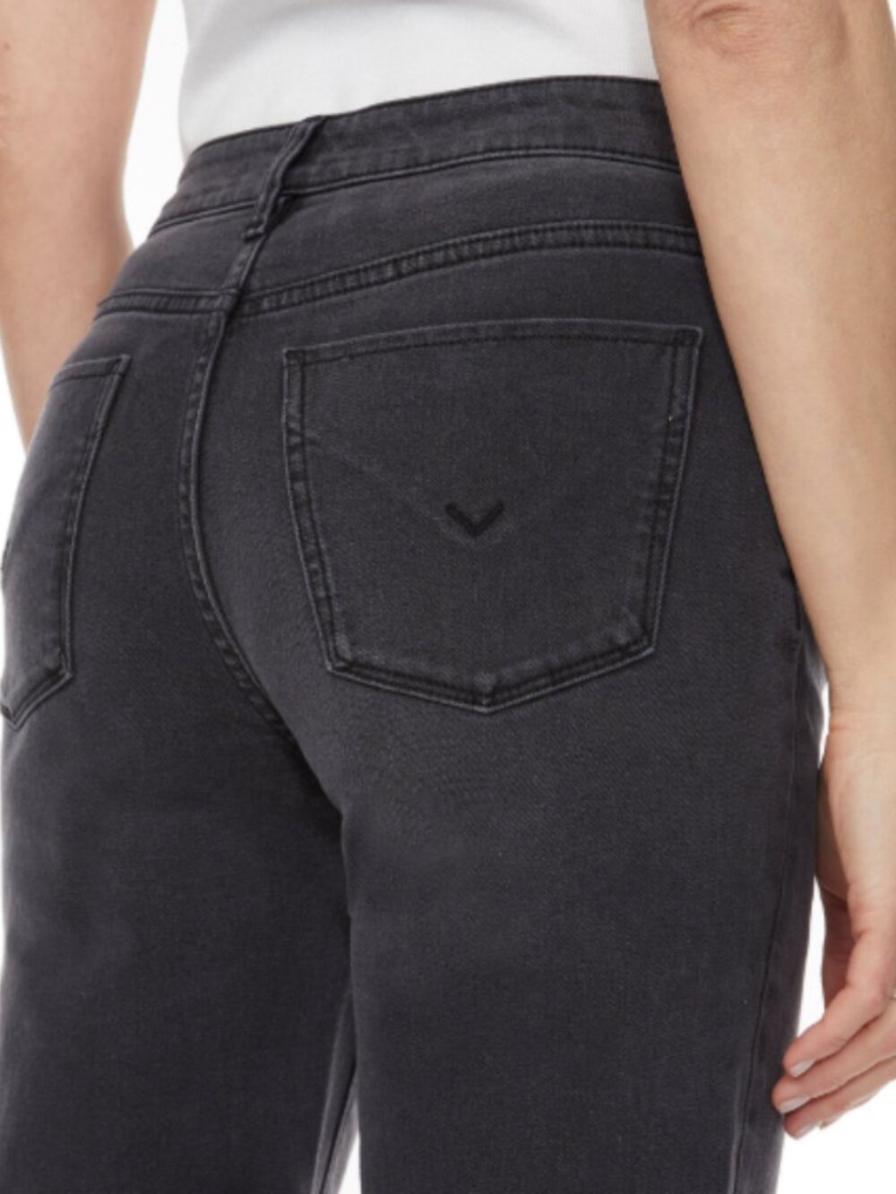 Hudson Women's Straight Leg Jean Black - Picture 5 of 5